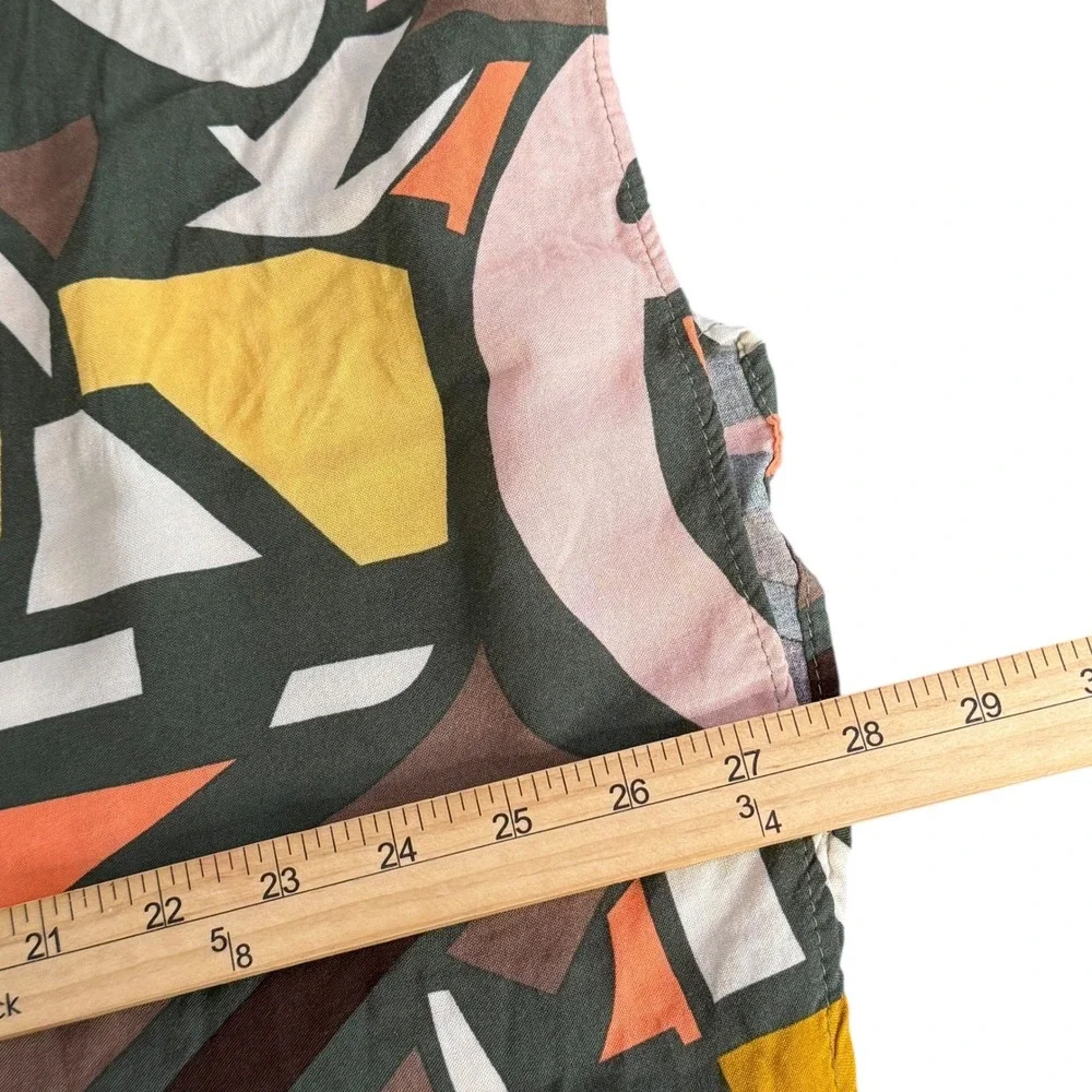 BIG DART Geometric Top Maximalist Abstract Womens XXL EUR 52 Button‎ Statement